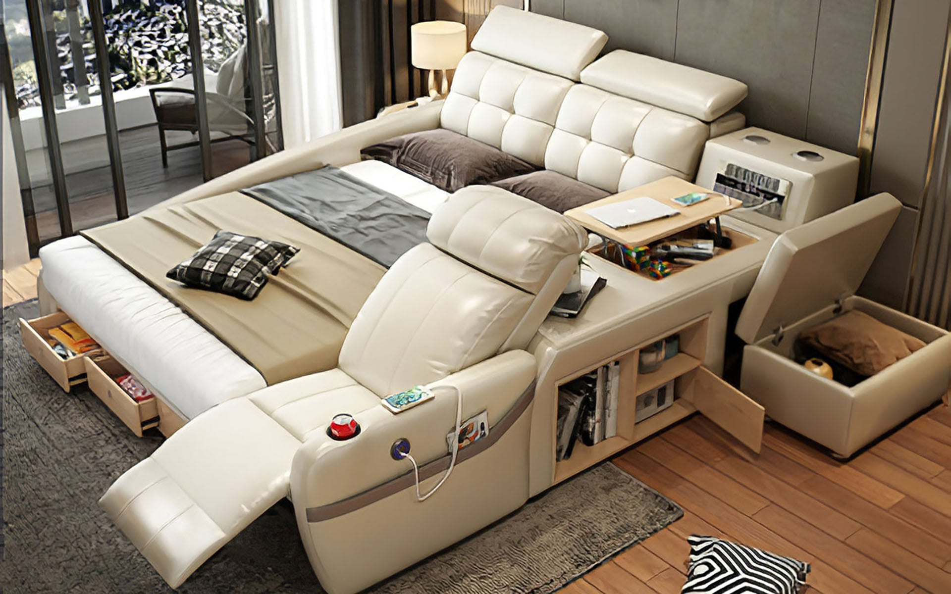 Monica Multifunctional Smart Bed | Futuristic Furniture