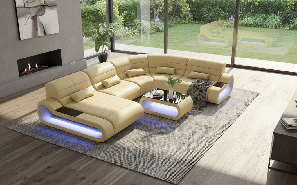 Catina-Leather-Curve-Shape-Sectional-Lifestyle-Photography