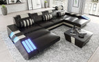 Cosmo Double Chaise U-Shape LED Sectional - Ultimate Lounge Sofa